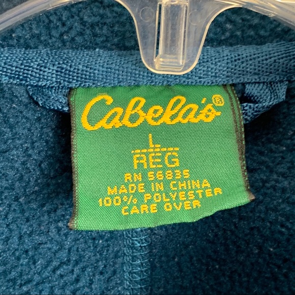 Cabela’s‎ Blue Fleece Zip-up Jacket L - Picture 4 of 12